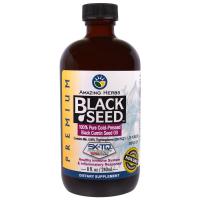 Amazing Herbs, Черный тмин, 100% чистое масло семян черного тмина холодного отжима, 236 мл
