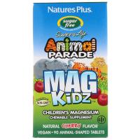 Nature's Plus Animal Parade MagKidz магний для детей натуральный вишневый вкус 90 таблеток в форме животных