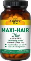 Фотография упаковки Country Life Maxi Hair Plus 120 капсул 
