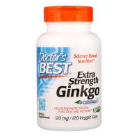 Doctor's Best, Гинкго с повышенной силой действия, 120 мг, 120 капсул