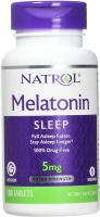 Natrol, Мелатонин, медленное высвобождение, 5 мг, 100 таблеток