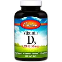 Carlson Labs Витамин D3 2 000 МЕ (50 мкг) 360 мягких таблеток