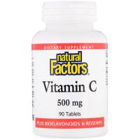 Natural Factors, Витамин C, 500 мг, 90 таблеток